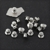 diy accessories 5 10pcslot metal gold silver color deluxe butterfly buckle lock pin caps clasp safety hold pin jewelry findings