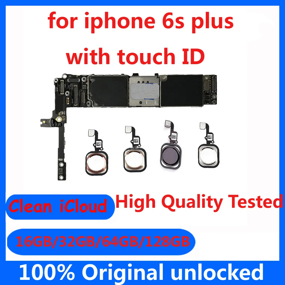 16 ГБ 32 64 128 для iphone 6s plus 6sp материнская плата оригинальная разблокированная с/без
