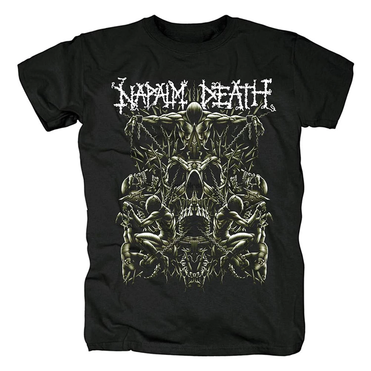 

Camiseta de los hombres camisa de manga corta Napalm Death Rock Mujer Camisetas Camiseta estilo Hiphop (3)