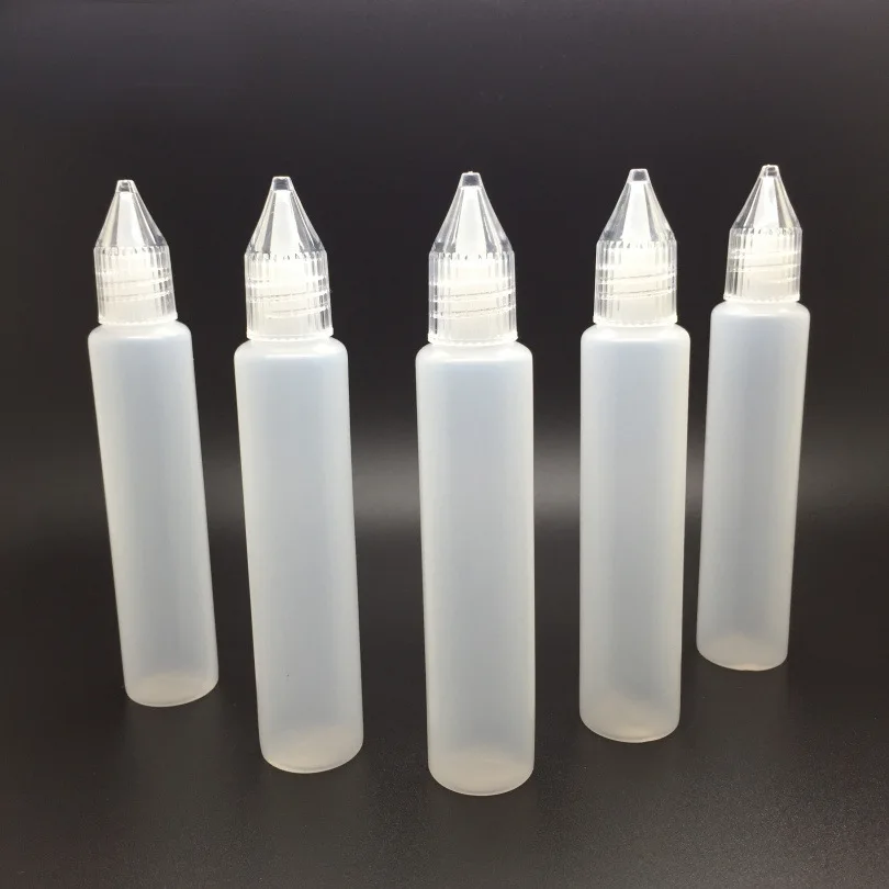 

5pcs 15/30ML Precision Tip Applicator Pen Bottle Empty Glue Bottle for Small Gluing Projects DIY Quilling Craft Painting