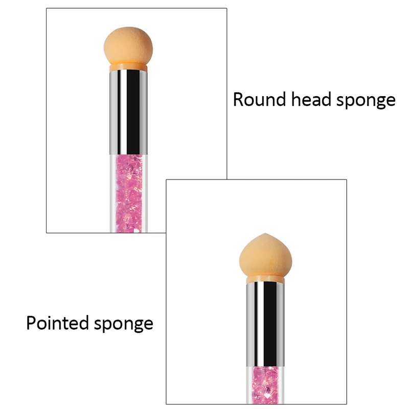1 Набор двусторонняя губка для расцветания ногтей многоразовая Маникюрный