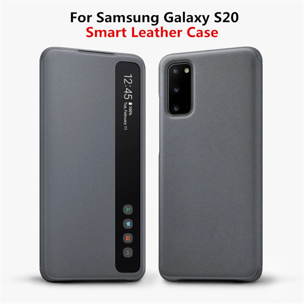 Кожаный чехол-книжка с умным чипом для Samsung Galaxy S22 S21 S20 Plus FE