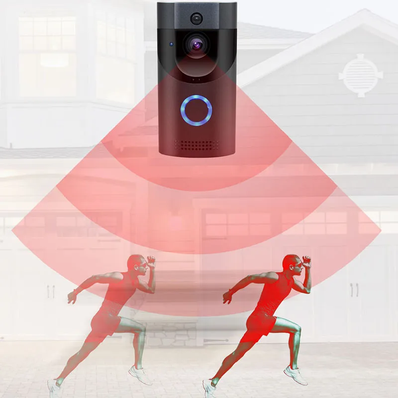 B30 Wifi дверной звонок Ip65 Водонепроницаемый Смарт видео дверной звонок 720P беспроводной домофон Fir сигнализация ИК ночное видение Ip камера(ЕС вилка