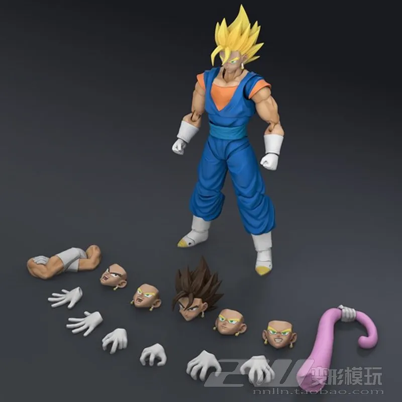 

Bandai SHF Dragon Ball Vegetto Ultimate Fit Breaker Tenacious Mightiest Gohan Goku Action Figure Model Toy Accessories 6Inch
