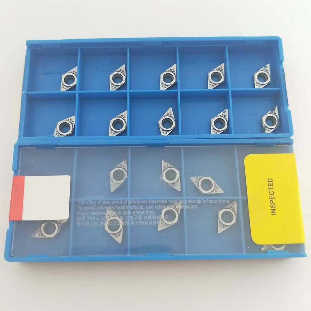 

10Pcs Blade Inserts DCGT070204 AK H01 DCGT21.51-AK H01 Aluminum Carbide