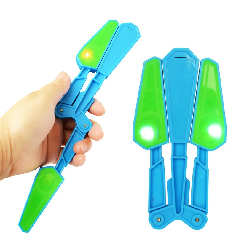 

Kids Flip Butterfly Knife Flipper Toys Endless Addictive Fun Twirl It With LED Master Light Up Finz Antistress Toy