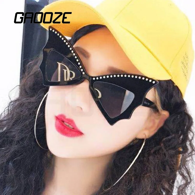 Женские солнцезащитные очки в большой оправе GAOOZE роскошные большого размера с