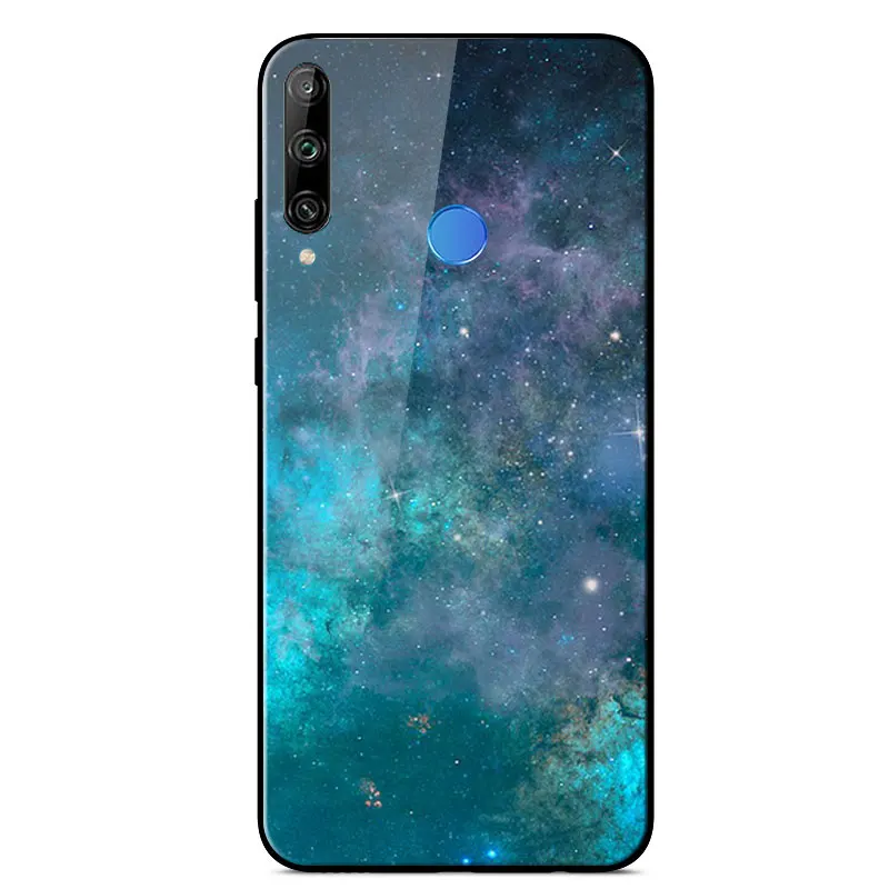 

For Huawei P40 Lite E Case Tempered Glass TPU Hard Marble Back Cover For Huawei P40 Lite E 6.39 inch Silicone Bumper Phone Cases