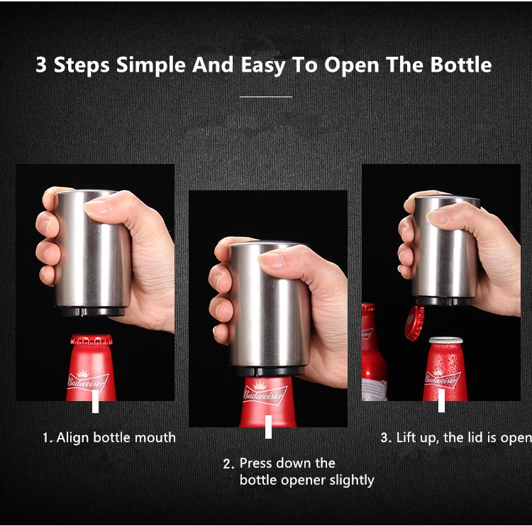 Кухонные гаджеты новинка открывалка для бутылок из нержавеющей стали креативная