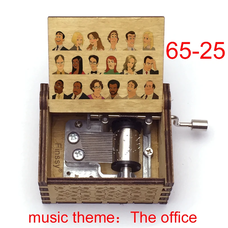 Новейшая деревянная музыкальная шкатулка с рисунком героев офиса Дуайта Джима