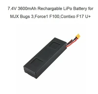 beesclover 7 4v 3600mah rechargable lipo battery for mjx bugs 3force1 f100contixo f17 u battery for mjx bugs 3 force1f100 r57