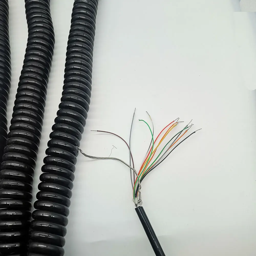 Оптовая продажа дешевый спиральный защитный кабель 7 12 15 16 17 19 21 сердечник 3 4 5 6 м