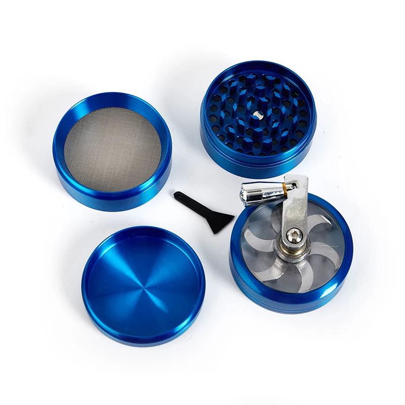 4-слойная измельчитель для табака ручная алюминиевая трав специй дробилка дыма