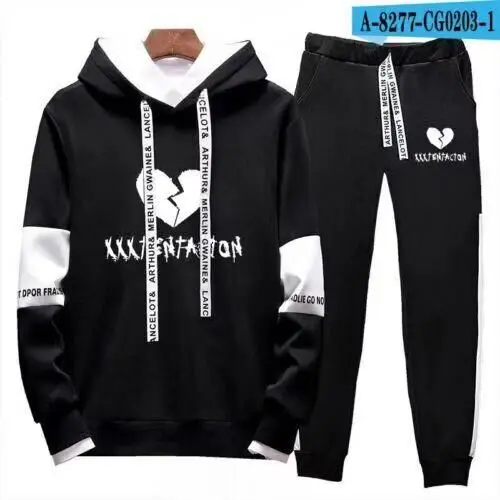 Толстовка с капюшоном XXXTentacion для мужчин и женщин женские худи черный костюм