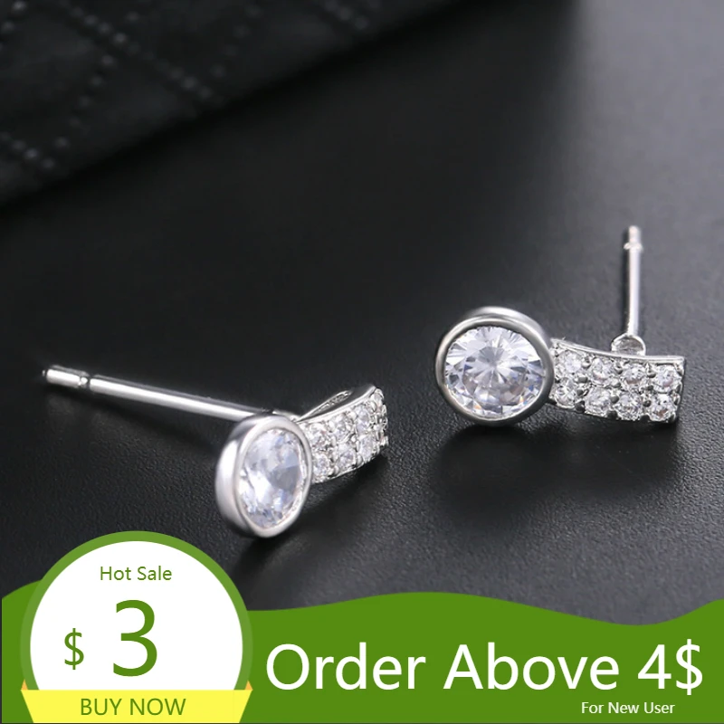 Visisap супер блестящие сердца и стрелки двухрядные инкрустированные серьги из