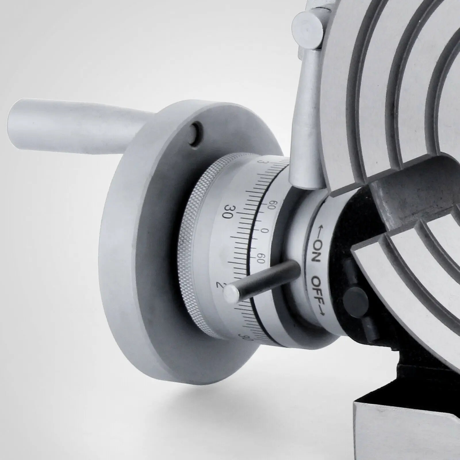 

Turntable Divider 150mm Rotary table Closed Design Tailstock Chuck 4-jaw