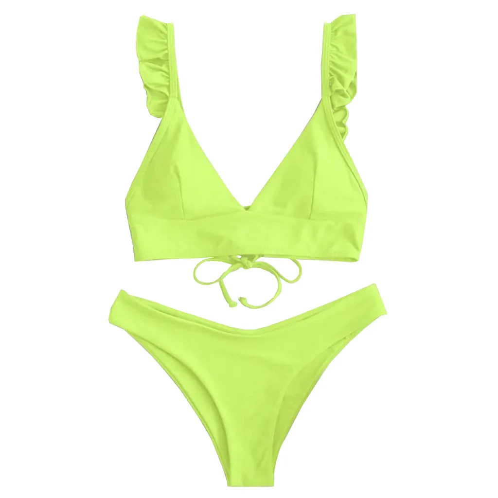 Женский летний сексуальный бандаж нижнее бельё женский комплект с оборками