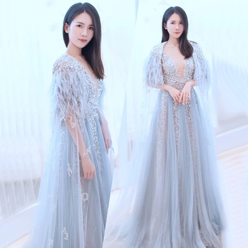 

YILIBER New simple wedding dress backless sleeveless design chiffon lace bride dresses princess dress plus size tailor-made