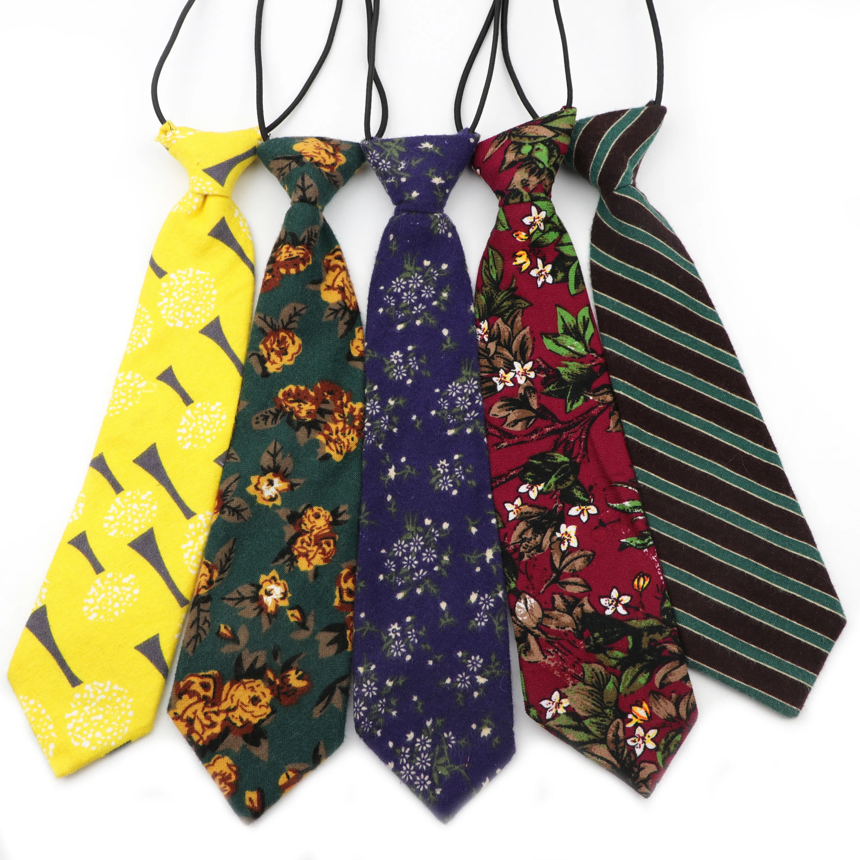 Винтажный хлопковый галстук цветочный полосатый 30 см для женщин детей мальчиков