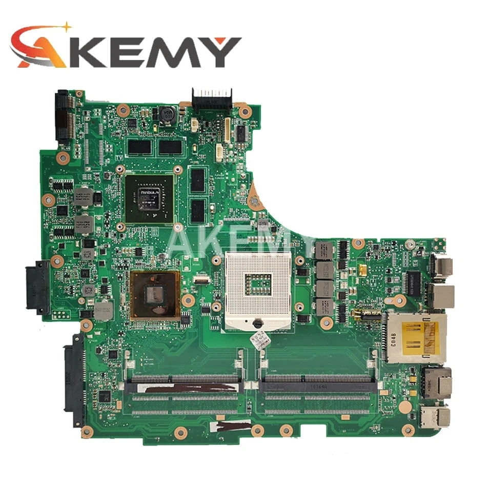 Бесплатная i7 CPU для For Asus материнская плата ноутбука N53J N53JF N53JN N53JL N53JG HM55 W/ GT425M 1G 4 * RAM