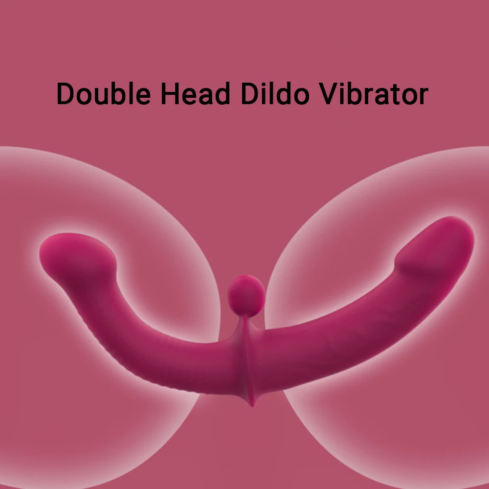 Без бретелек с дистанционным управлением двойной головкой стимуляция точки G для