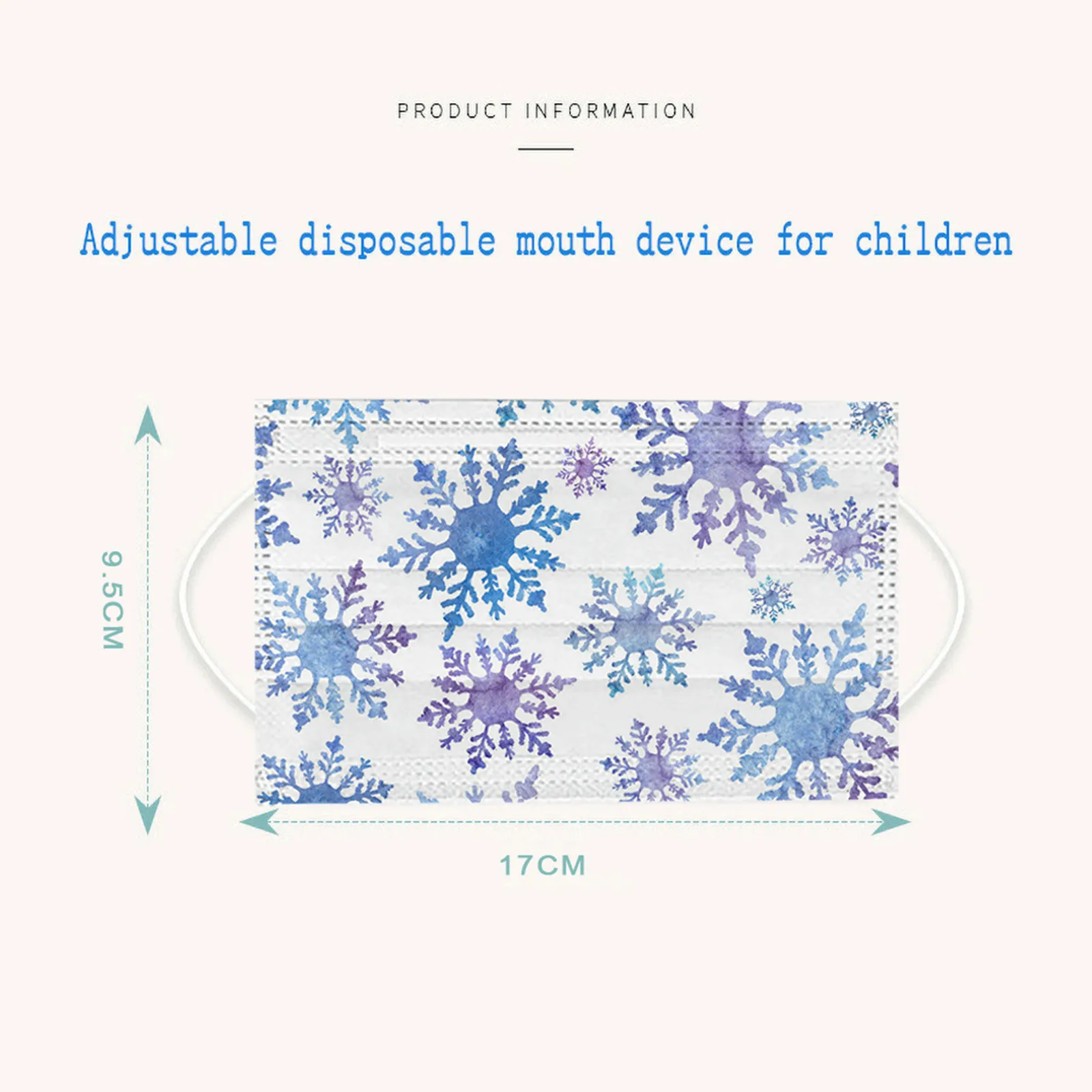 

50PC Adult's Face Unisex Christmas Printed Mask Outdoor Disposable Fabric Facial Mask Printed Protective Face Masks D09