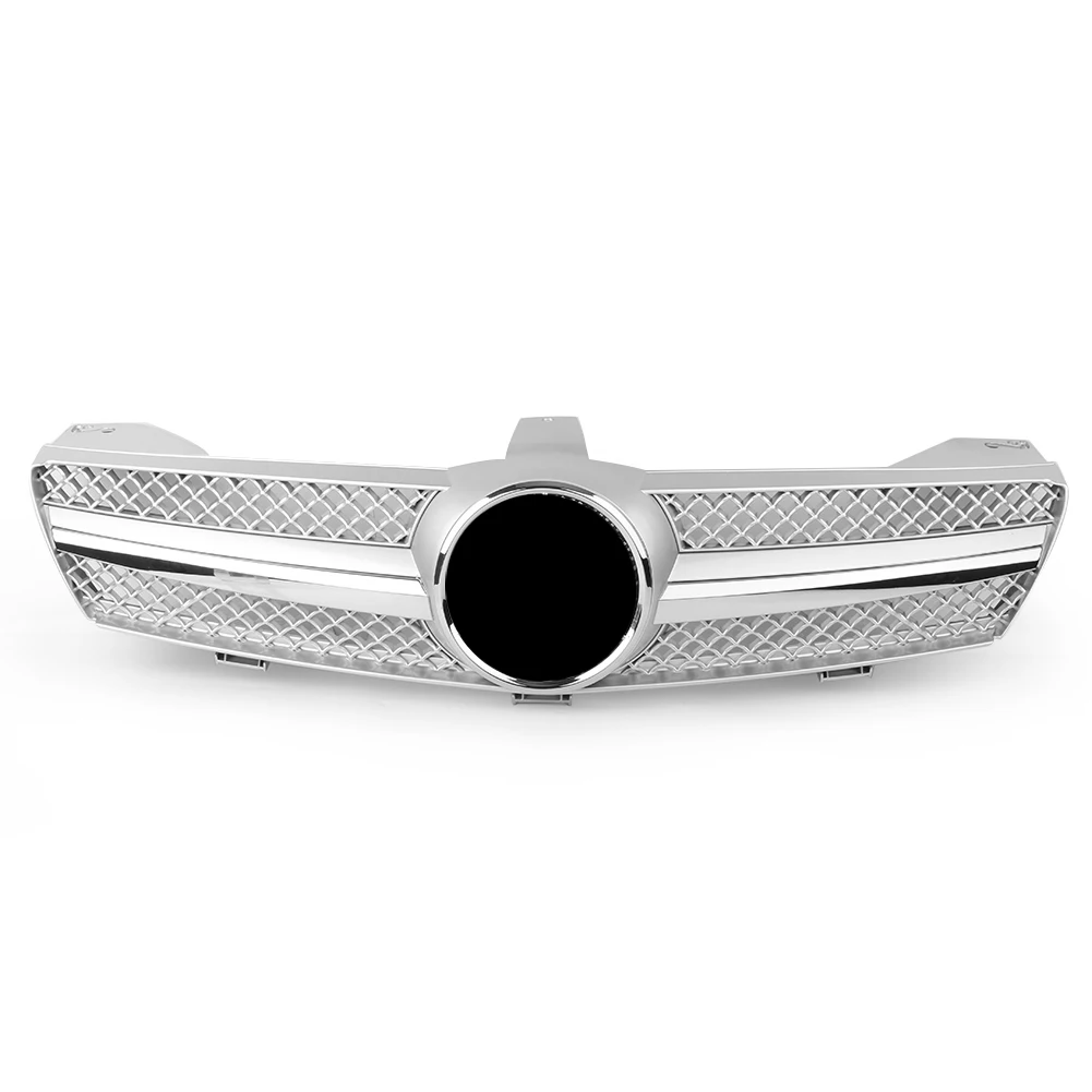 Gls-класс Передняя решетка для Mercedes Benz C219 W219 CLS500 SLS600 2004 2005 2006 2007 хром серебро ABS пластик верхний гриль