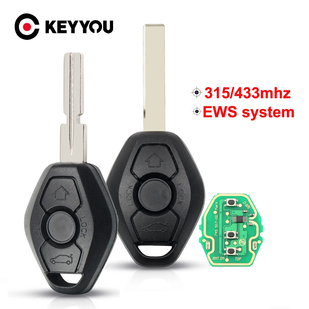 Флэш-накопитель KEYYOU для BMW E38 E39 E46 X3 X5 Z3 Z4 1 3 5 7 серии 315/433 МГц система EWS без ключа |