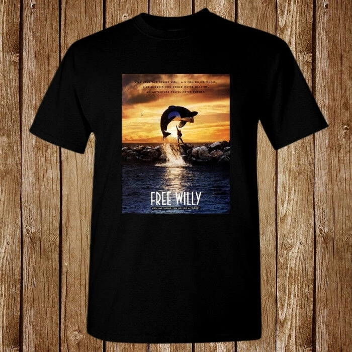 

Free Willy 1993 Bluray Dvd Poster New T-Shirt Size S-5XL