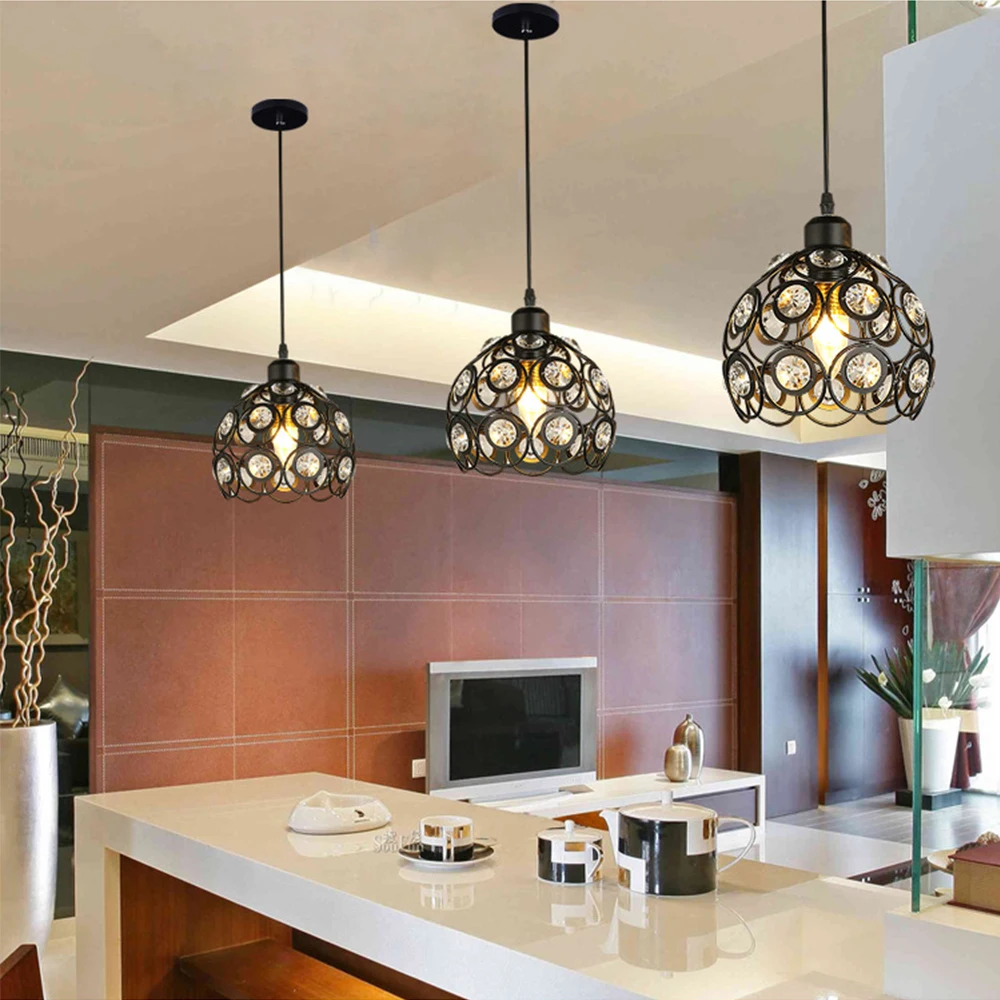 Home Neat подвесной светильник с кристаллами современный креативный металлический