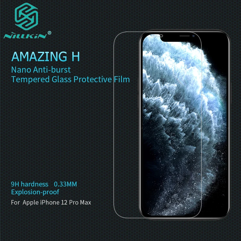 

For iPhone 12 Tempered Glass H+ Pro Anti-burst 0.33mm защитное стекло For iPhone12 Mini Pro Max Screen Protector Nillkin