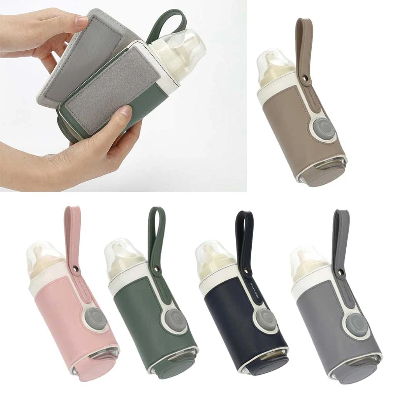

USB Baby Bottle Warmer Infant Feeding Bottle Heating Insulation Cover Portable Travel Newborn Milk Warmer Thermostat Food Heater