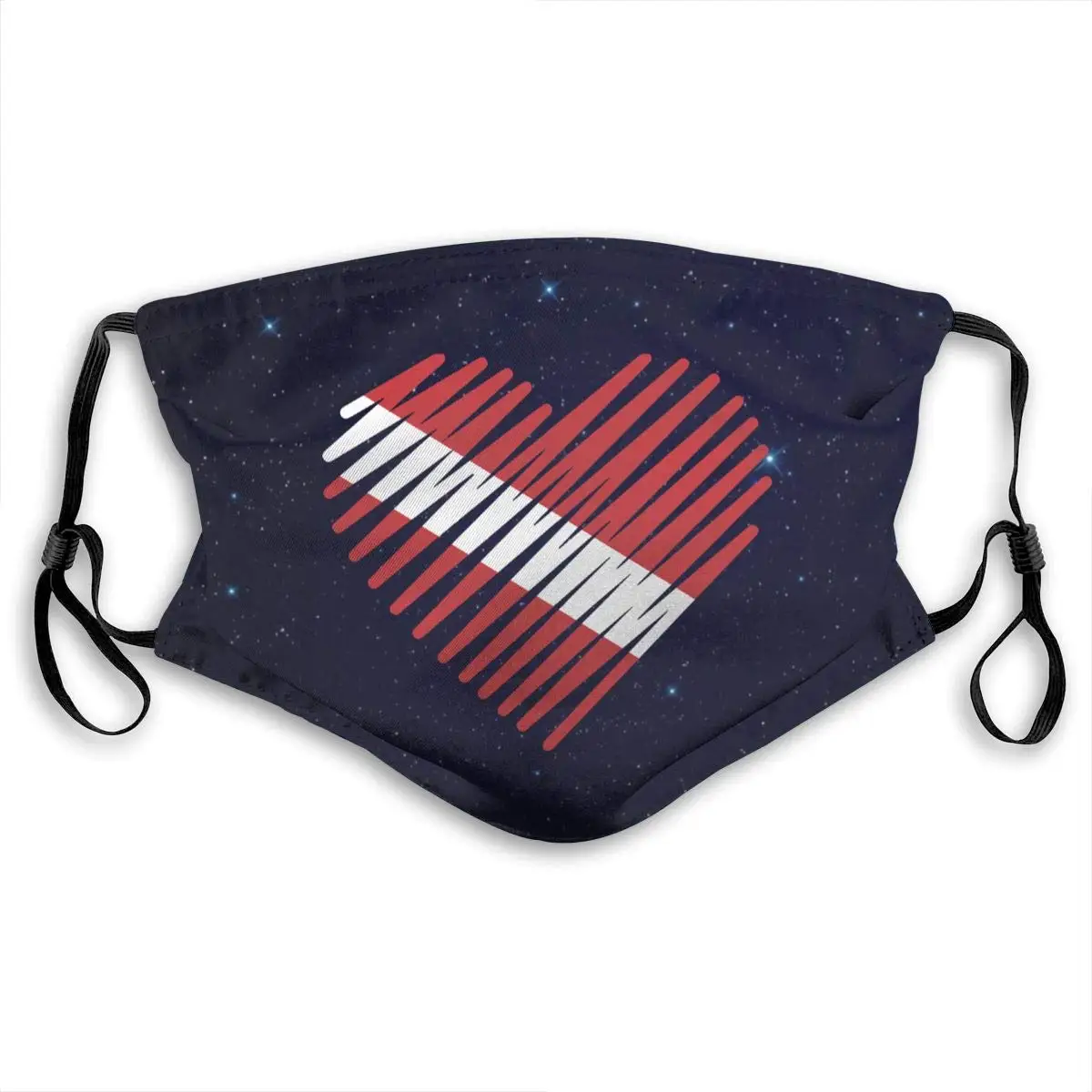 Маска с фильтром из активированного угля Love флажок погружения Heart фильтрами PM2.5 5