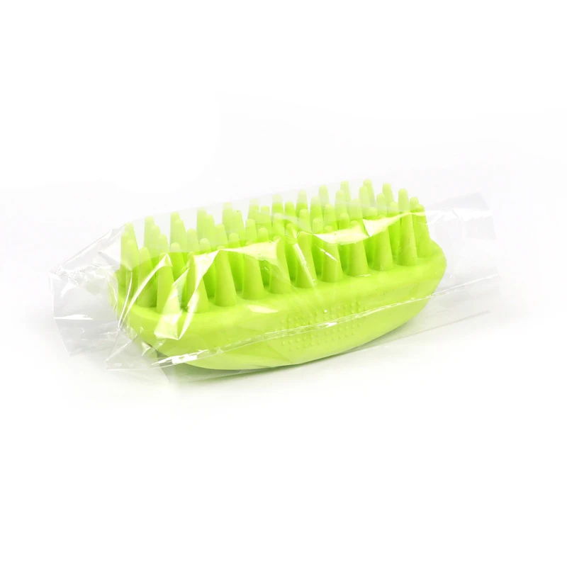

Small Dog Silicone Massage Brush Fashion Creative 1PC Dog Bath Hair Removal Comb Cleaning Grooming Tools Massage Brush Wholesale