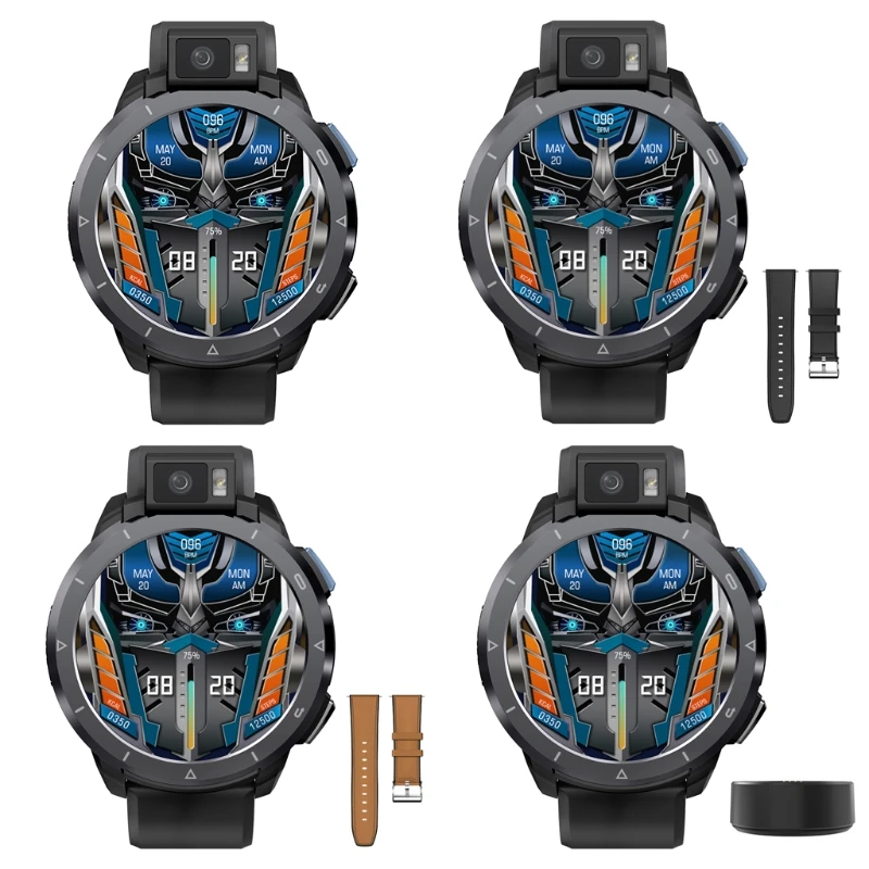 

Compatible with KOSPET Optimus 2 2 4G Smart Watch Men 4GB 64GB 13MP Camera Flash 1260mAh Android10.7 Phone WIFI