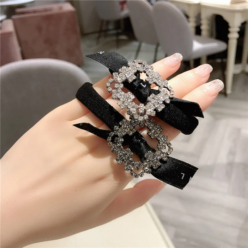 Корейский квадратный флэш Чешский кристалл горный хрусталь Зимняя повязка на