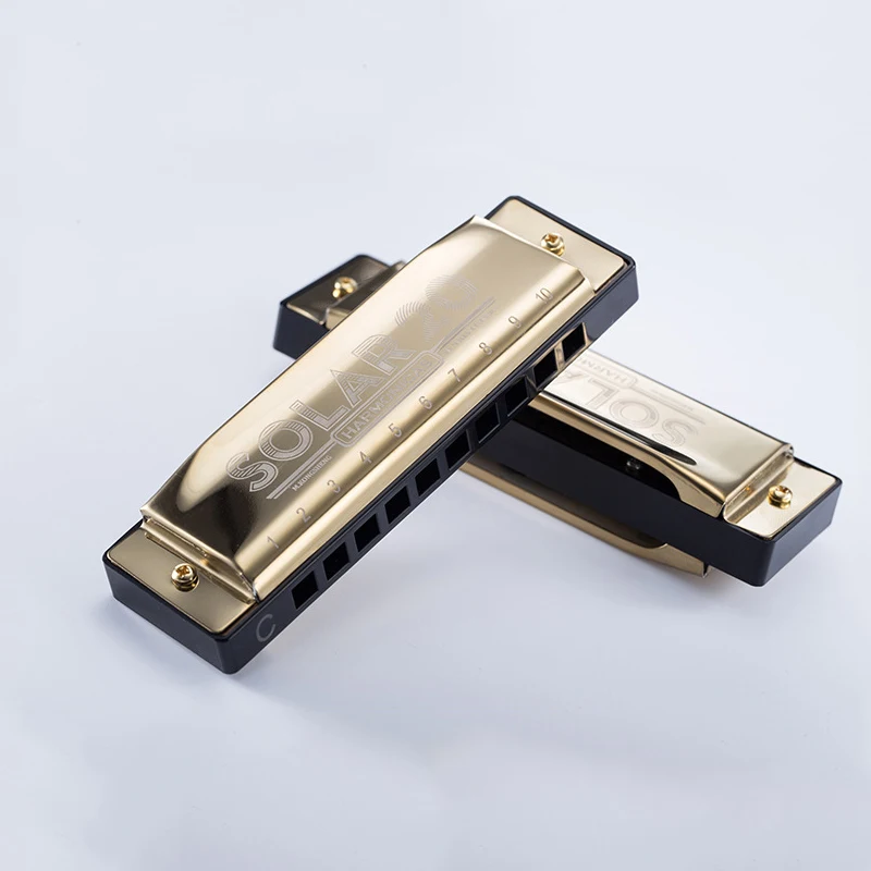 10 отверстий Губная гармошка для начинающих Обучающие инструменты блюз плееры