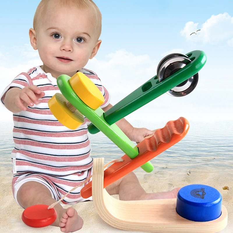 

Wooden Educational Teach Musical Instrument Set for Kids Children Preschool Education Music Toys Birthday Gift