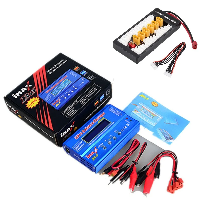 Цифровое Зарядное устройство iMAX B6 80 Вт T PLUG с ЖК экраном для Lipo NiMh Li Ion Ni Cd
