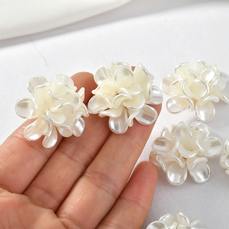 Жемчужные акриловые цветочные лепестки DIY серьги гвоздики украшение Материал