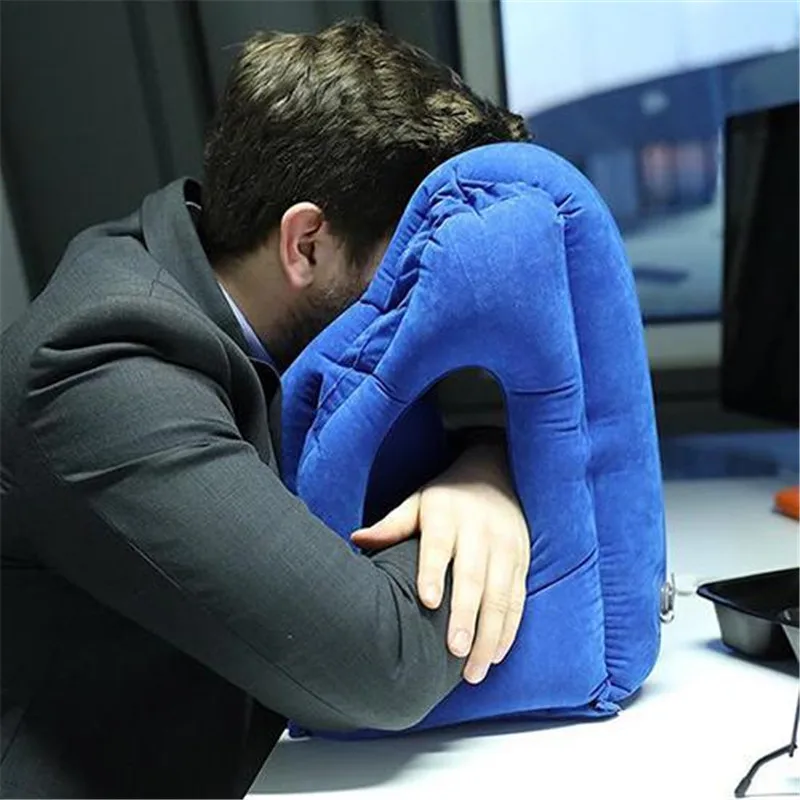 

Inflatable Travel Sleeping Bag Portable Cushion Neck Pillow Or Men WomeFn Outdoor Airplane Flight Train Sleeping Easy