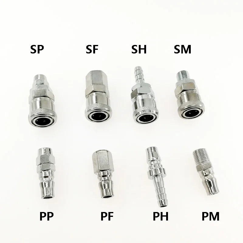 Деталь для пневматического Фиттинга с резьбой высокого давления 10/20/30/40 PP SP PF SF PH SH