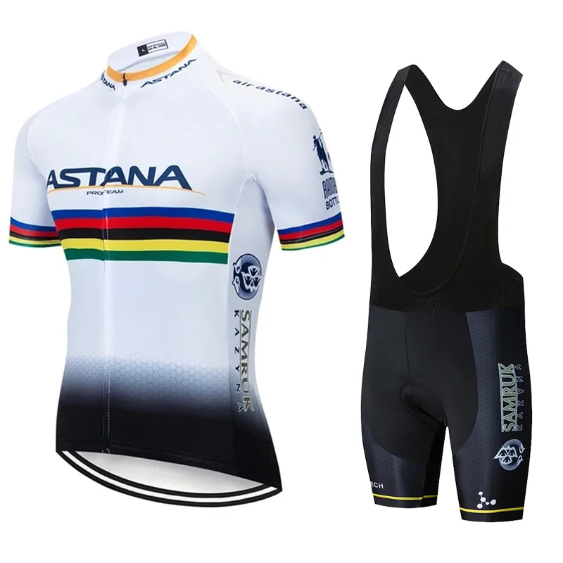 2021 велосипедная команда ASTANA Pro с коротким рукавом Maillot Ciclismo мужские комплекты