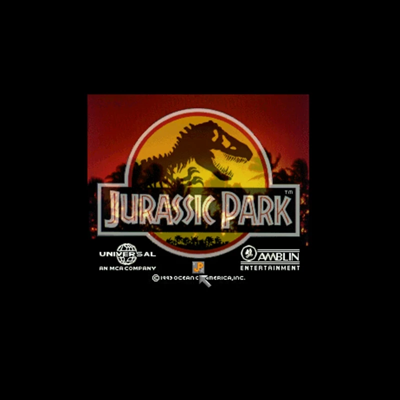 16-битная большая серая игровая карта Jurassic Park USA Version для игроков NTSC | Электроника