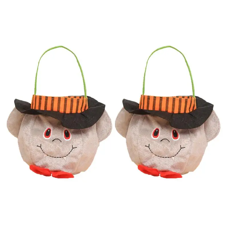 2 шт пакет для конфет на Хэллоуин подарочные сумки с ручками ткани вампира шляпой