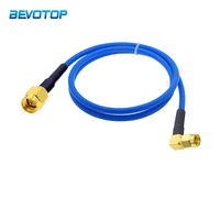 rg 402 50ohm high frequency test cable sma male 90 degree plug to sma male plug connector rg402 semi flexible coaxial cable