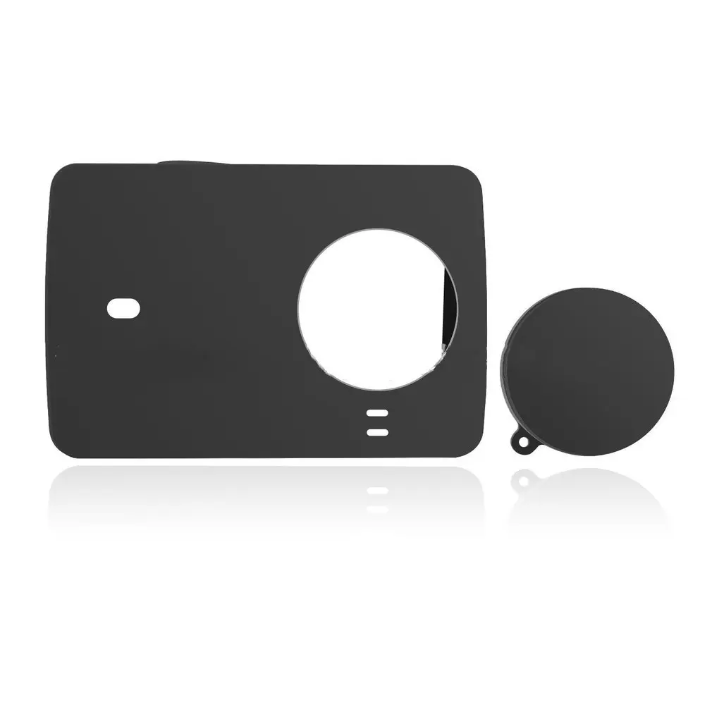 Защитный силиконовый чехол+ крышка объектива для XIAOMI YI 4K Plus Lite, защитный чехол для XIAOYI 4 K, аксессуары для экшн-камеры