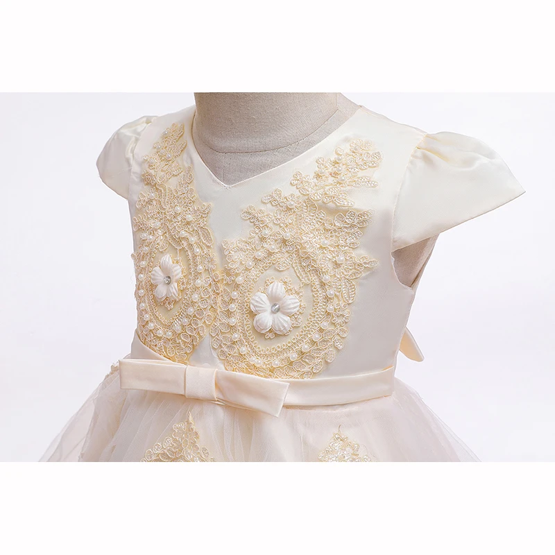 Детское официальное платье для девочек одежда с цветочным рисунком торжества