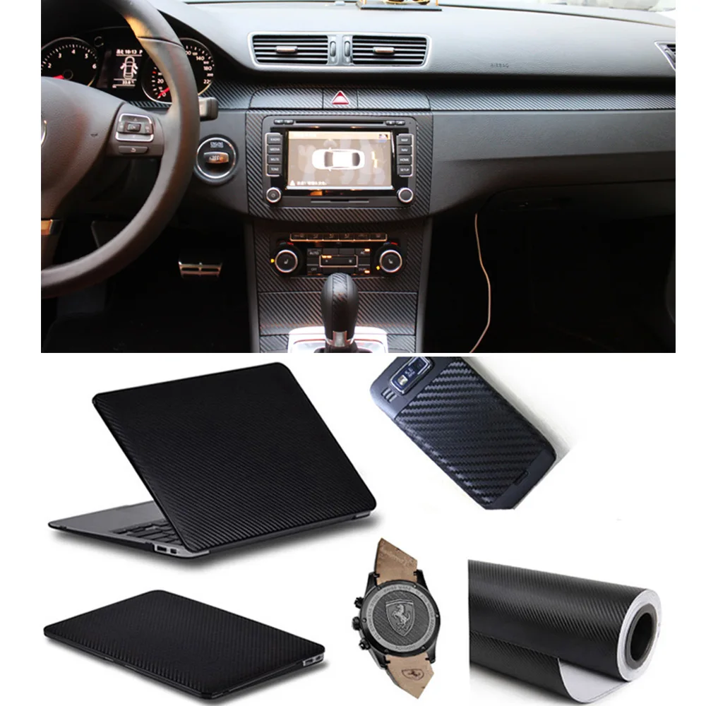 Виниловая пленка из углеродного волокна 3D твердая маленькая текстура Глянцевая