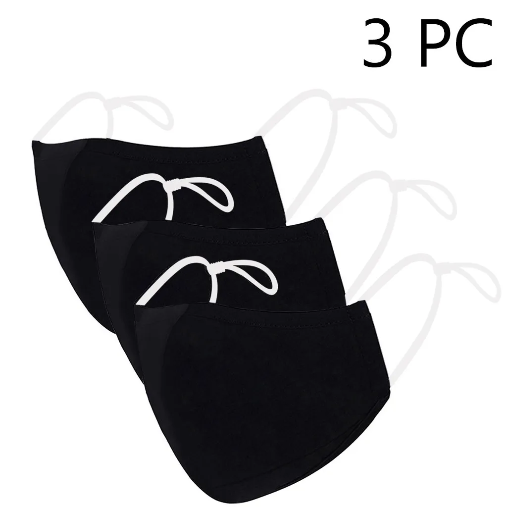 Маска Для Лица От Вируса Взрослых Черная многоразовая Регулируемая Мужская |